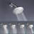 Single Handle 5-Spray Patterns Shower Faucet With High Pressure Shower Head-103566020