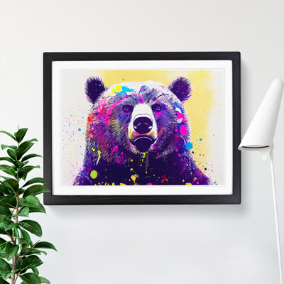 Bear Splash Vol.1 Abstract - Framed Print