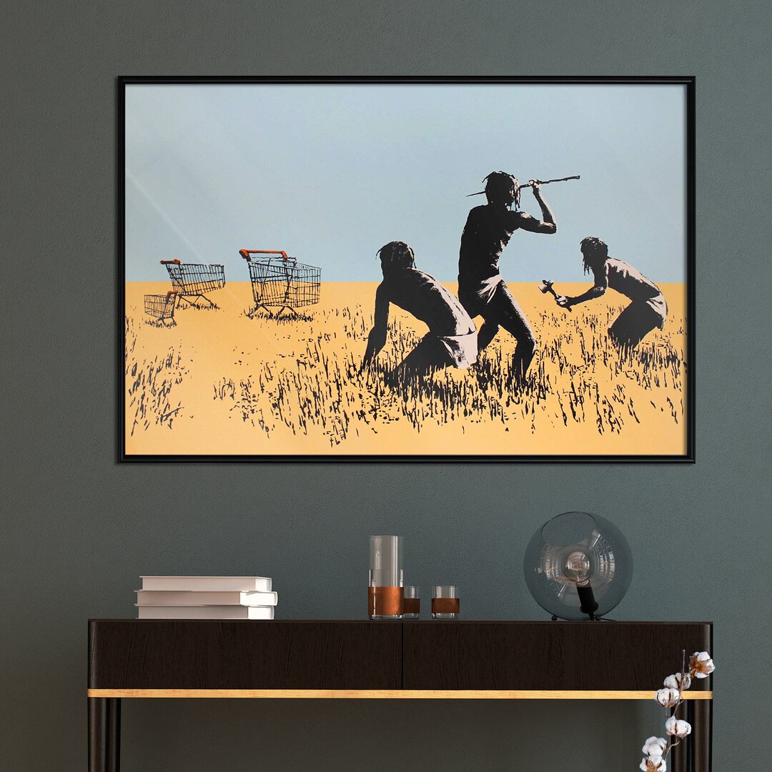 Gerahmter Grafikdruck Banksy Trolley Hunters