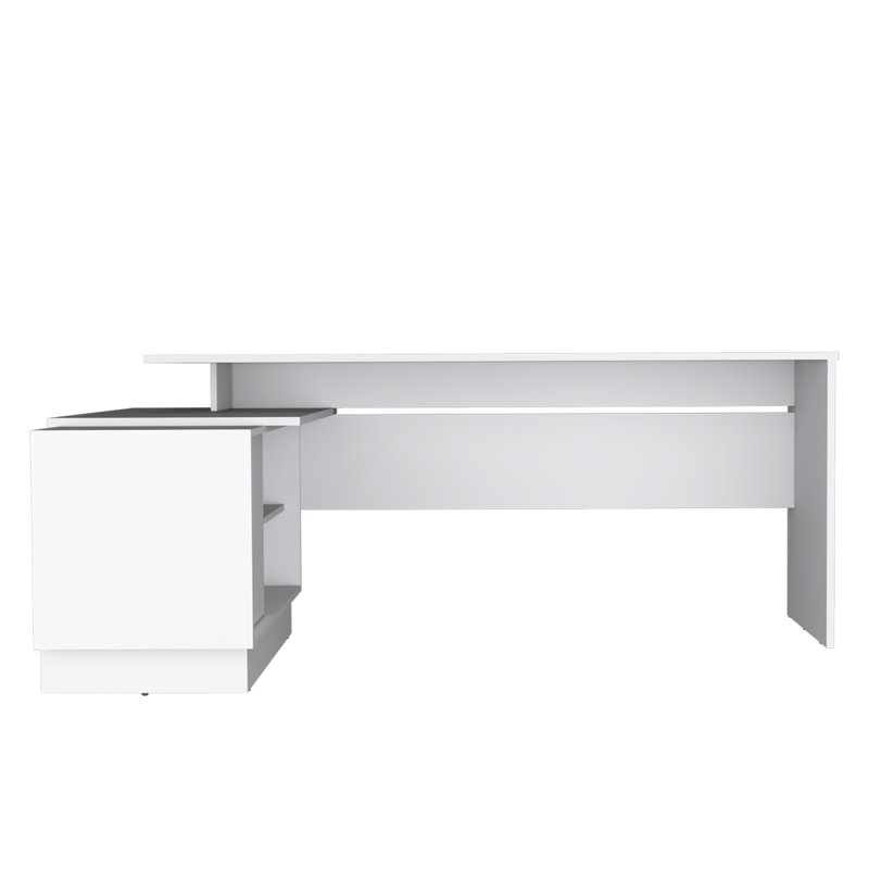 Bureau en L Farrell, bureau, blanc