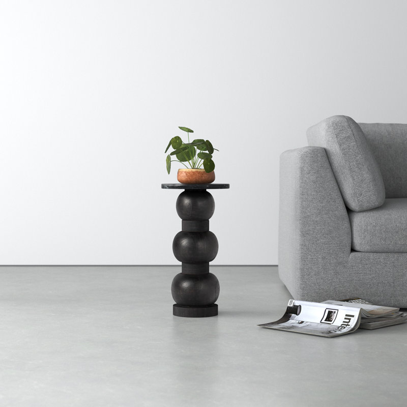 Viognier Marble Top End Table
