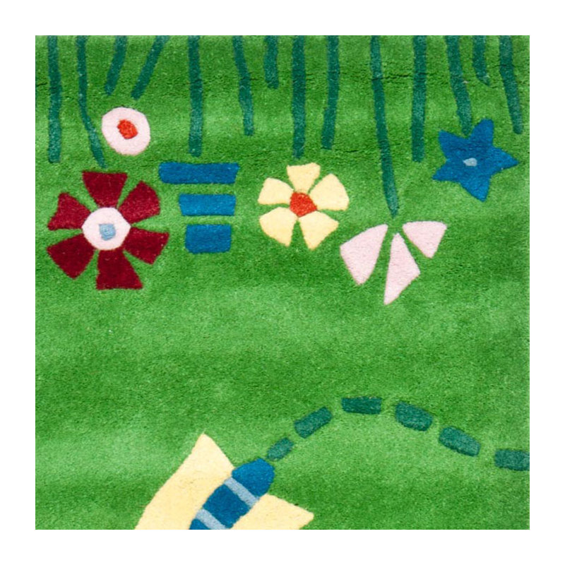 Claro Hand Tufted Indian Wool Rug, Rectangle 5' x 8'