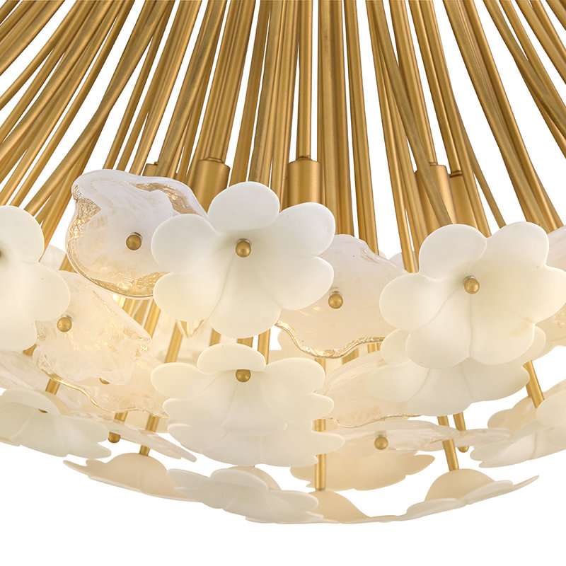 Marianne 8 - Light Steel Dimmable Chandelier