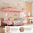 Bunk Bed Twin Over Twin, Twin Bunk Bed with Ladde & Full-Length Guardrails, Heavy Duty Metal 400 LBS Weight Capacity, Space-Saving Design, Noise Free, No Box Spring Needed,Pink-1631136552