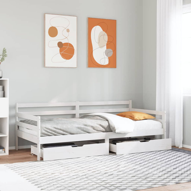 Dimick Solid Wood Daybed, White