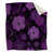 Mauve / floral noir