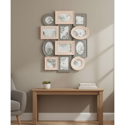 Pink And Grey Picture Frame