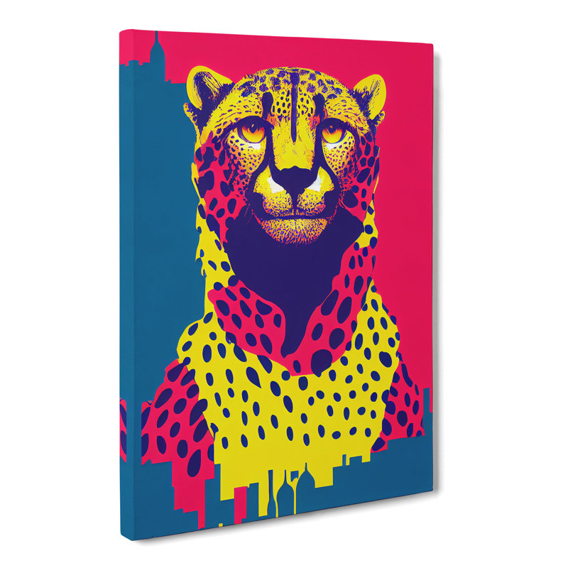 Cheetah Pop - Wrapped Canvas, 76cm H x 50cm W x 3cm D