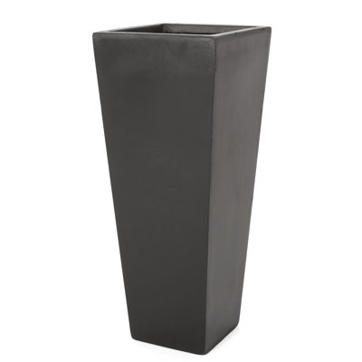 Jardinière en pierre noire 13 "x 32,5" pour cour arrière - Ajout élégant pour l'extérieur