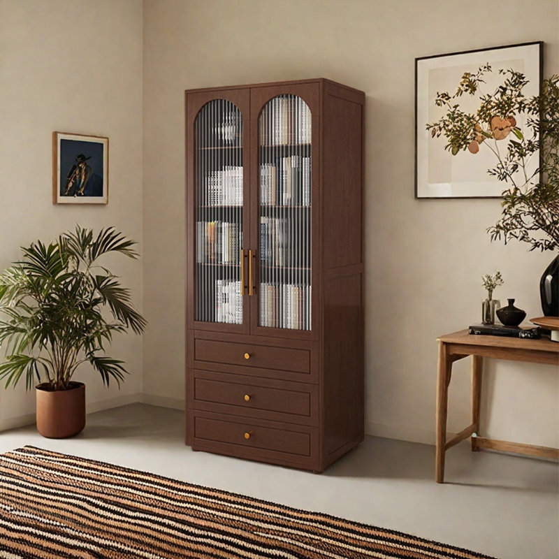 Bibliothèque de style français, Marron foncé