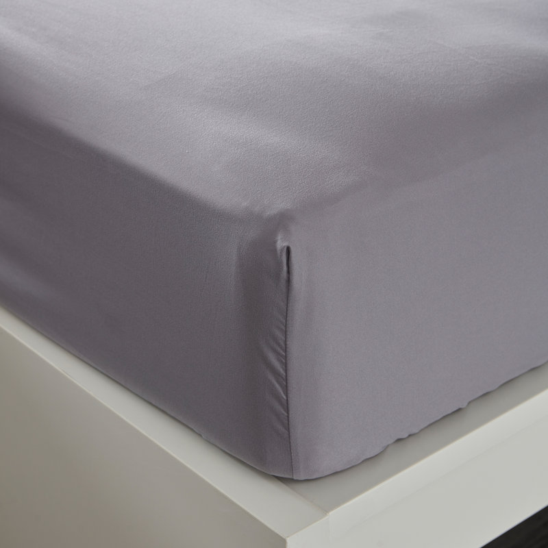 Gull Gray Queen Microfiber Cooling Bed Sheet Set