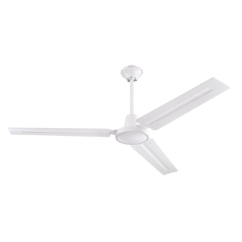 Ventilateur de plafond à 3 pales 56 "Aleph, Blanc, Système d'installation à support à billes, Commande murale