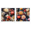 Francesca - Ensemble de 2 collages floraux carrés-101848598-101848600