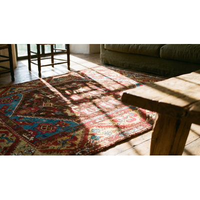 Small Square Antique Tribal Early 19th Century Turkish Kula Knotted Rug