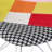 Patchwork Accent Chair Bohemian Style Fabric? Chair With Chromed Legs Geometric Pattern Chair, 18"D X 21"W X 32"H, Set Of 2
