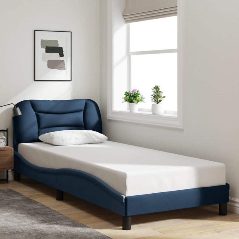  Bed Frame Blue, Full 47.2x78.7 in., Blue