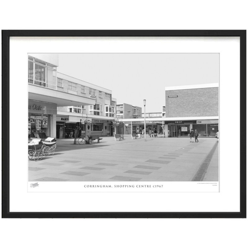 Corringham, Shopping Centre C1967 by Francis Frith - Single Picture Frame Print, 60cm H x 80cm W x 2.3cm D