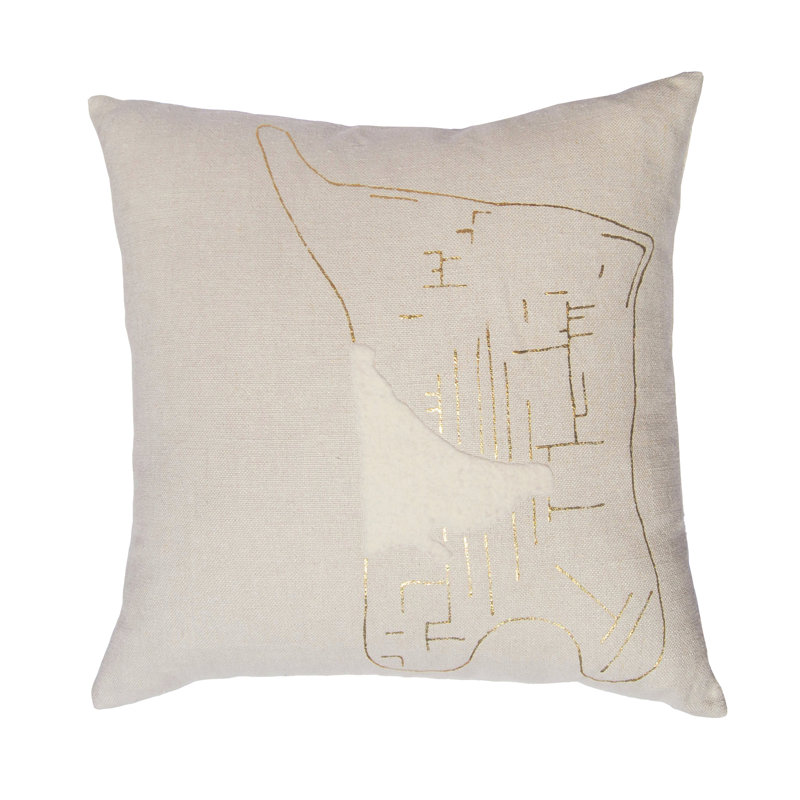 Housse et insert de coussin carré «Yin» Bonbon Chouval