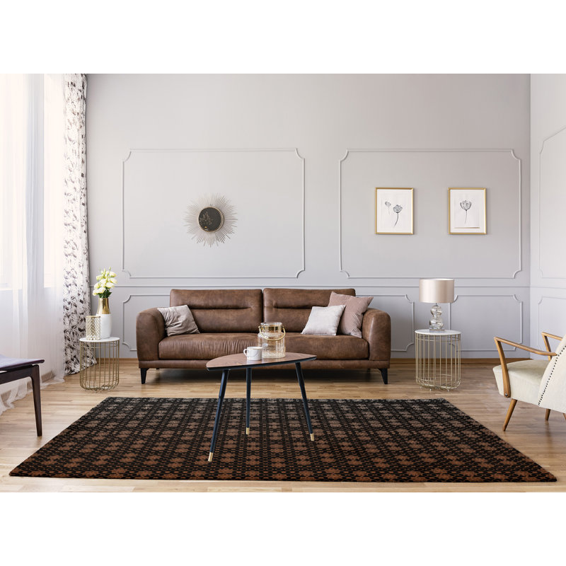 Chenille Toile Indoor Rug, Rectangle 8' x 10'