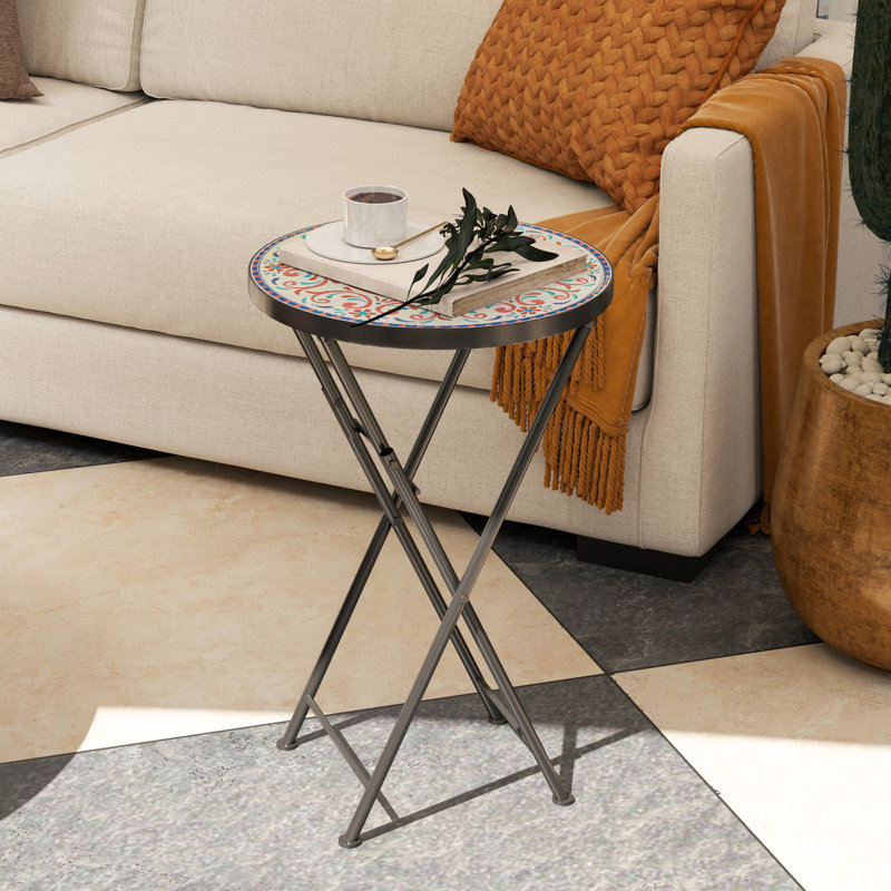 Round 35.5Cm L Side Table
