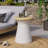 Round Concrete Outdoor Side Table