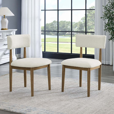 Chaises d'appoint rembourrées en tissu Sherpa