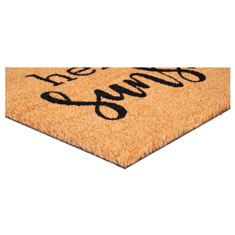 Caralee Non-Slip Outdoor Doormat, 17" W x 29" L