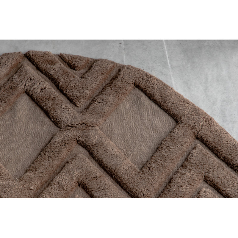 Round Broome Solid Colour Hand Woven 200cm X 200cm Area Rug