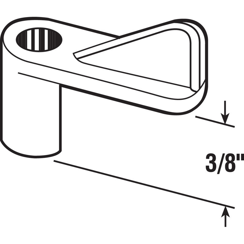 Prime-Line Offset Screen Clips with Screws, Gray, 4.8" H x 1.8" W x 1.05" D