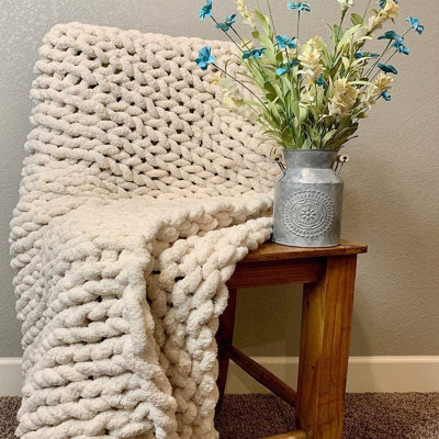 Knitted Throw Blanket