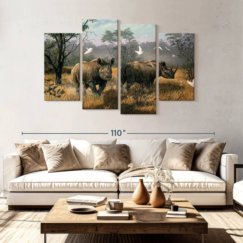 Brampt Rhino Wilderness, 54" H x 84" W
