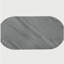 Table basse grise ultrabrillante et chrome