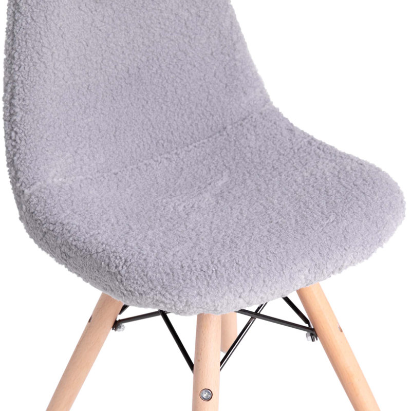 Bourassa Kids 13.25'' Club Chair and Ottoman, Gray