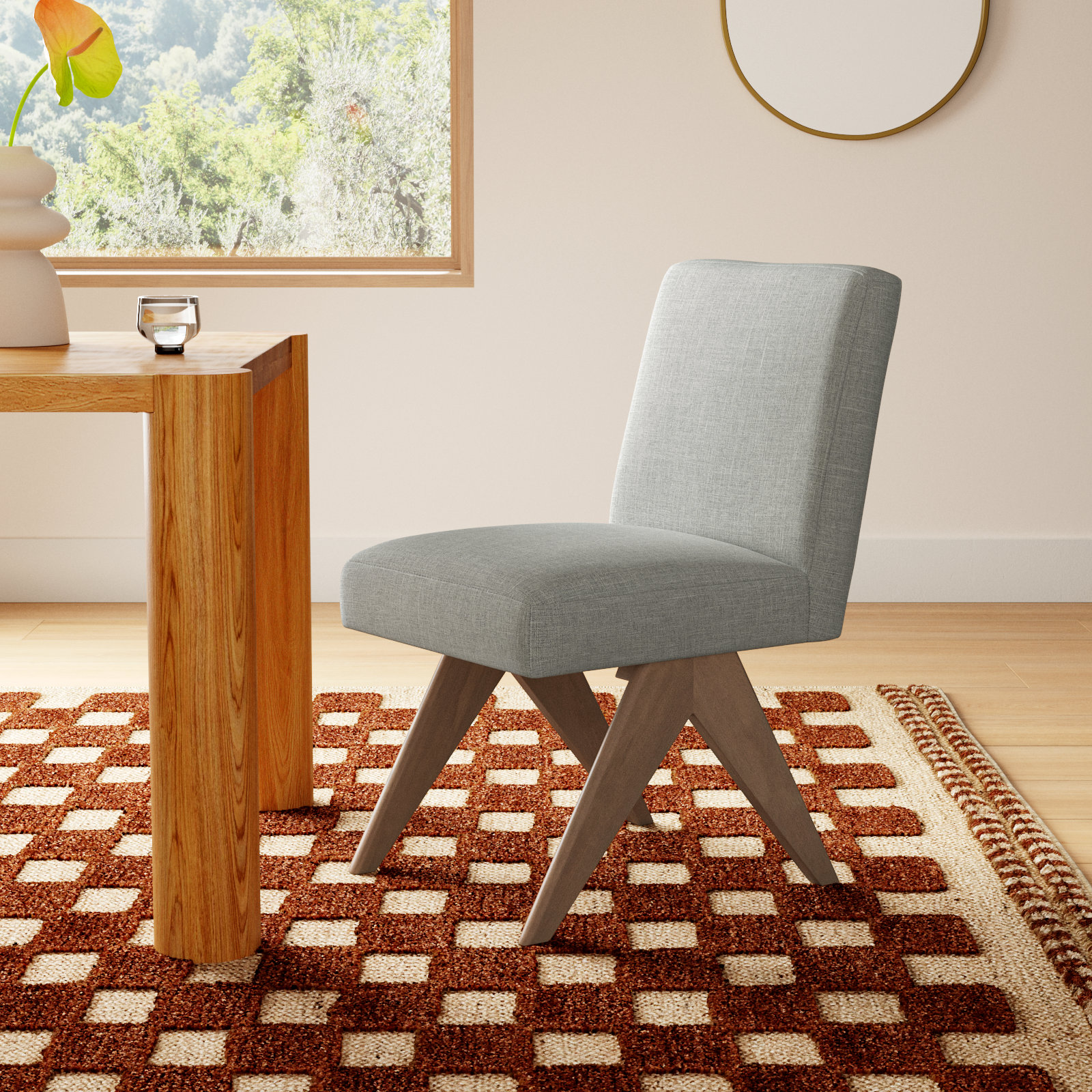 Brittnie Parsons Dining Chair, Gray