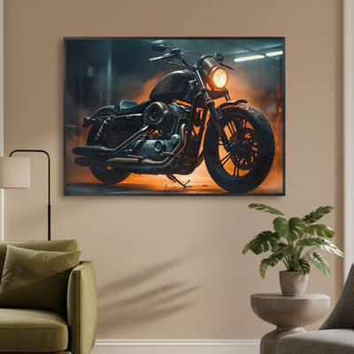 Single Picture Frame LED Illuminated Wall Art Wall Art on Glass / Aluminium