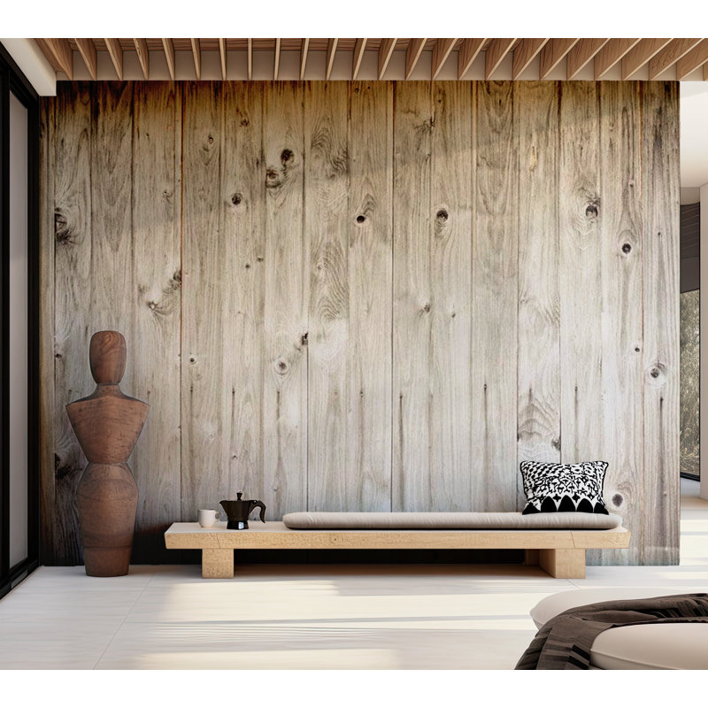 Murale de clôture en bois Orfa, L 121 po x l 157 po