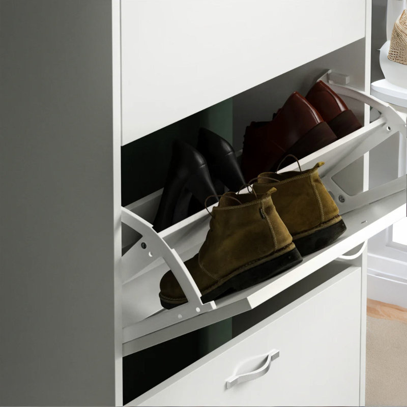 3 Tier Wooden Shoe Storage Cabinet
