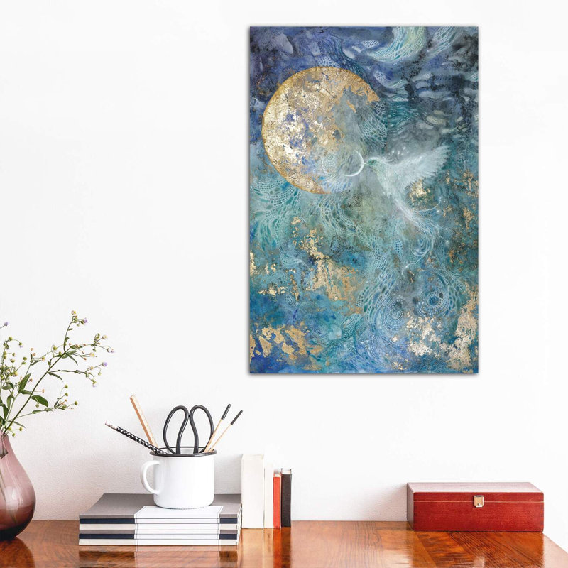 Slivers Of The Moon I by Stephanie Law - Wrapped Canvas Painting, 66.04 cm H x 45.72 cm W x 3.175 cm D