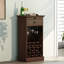 Armoire autoportante étroite l 21,97 po x H 42 po Deliyah, rangement pour boissons alcoolisées et porte-verres-383488037