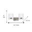 Éclairage pour salle de bain 2 lumières Monatuk-1559103193