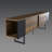 Doty Mid Century Modern Tv Stand For Tvs Up To 80" With 2 Cabinets And 2 Corner Shelves