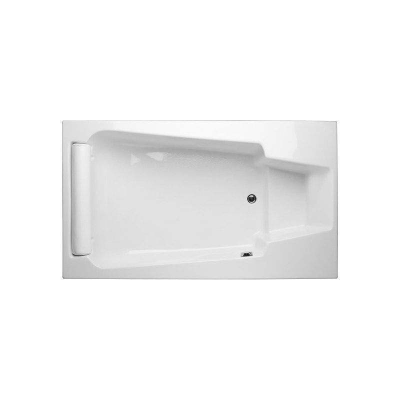 Premier 72'' L Soaking Bathtub, White, Matte Black