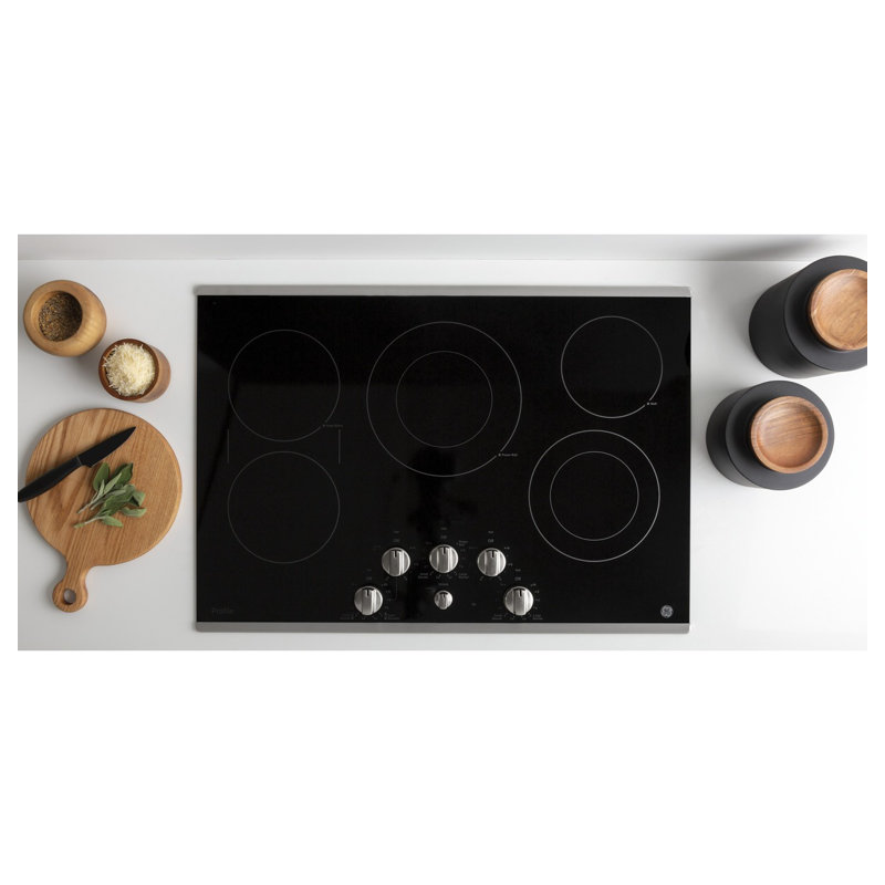Range 29.75" Electric Cooktop with 5 Burners, Stainless Steel