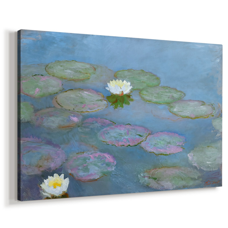 Water Lilies (Nymphéas)-Claude Monet-Gallery Wrapped Canvas-c. 1897–1899, 40 x 60