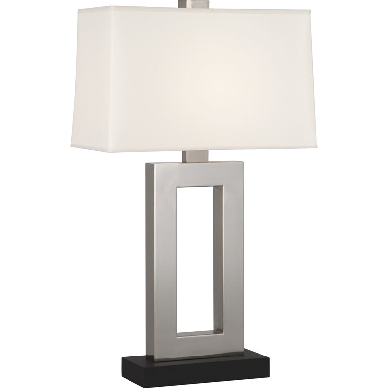 Doughnut Table Lamp, Antique Silver