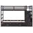 Twin Over Bunk Bed With Safe Access And Trundle - Solid Wood For A Secure Bedroom Color Staircase Pine Setup-657817691