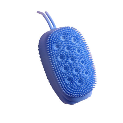 a brush  Foam Back Scrub Ash, Double-sided Exfoliating Bath Brush Bath Brush