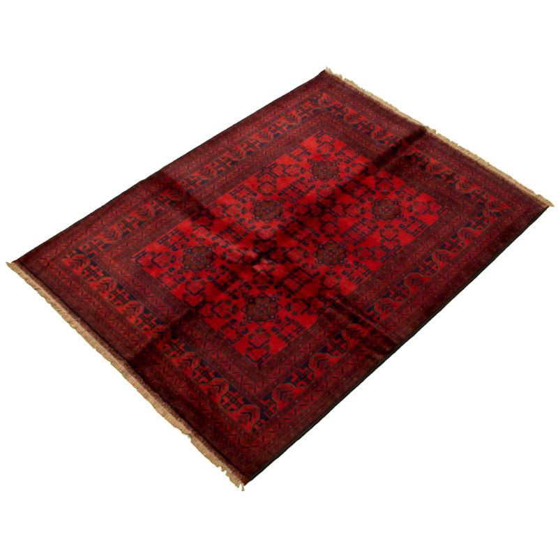 Tapis de la zone en laine 5 pi x 6 pi 7 po main one-of-kind-noué la 2010 Esari Turkman