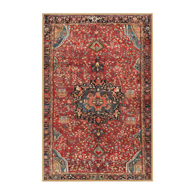 Tapis rouge à motif sud-ouest