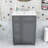 Chic 24-Inch 2 Drawers Bathroom Vanity with Ceramic Sink and Space-Saving Design-90143504-85270376